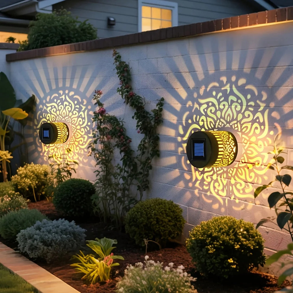 Solar Lantern Wall Lamp 1Pcs Iron Contemporary Design