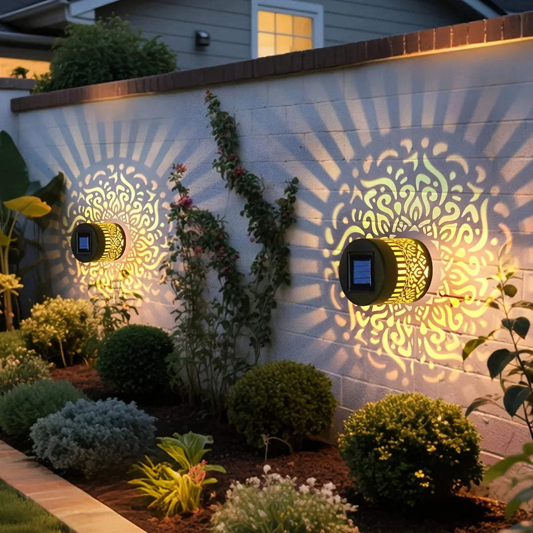 Solar Lantern Wall Lamp 1Pcs Iron Contemporary Design