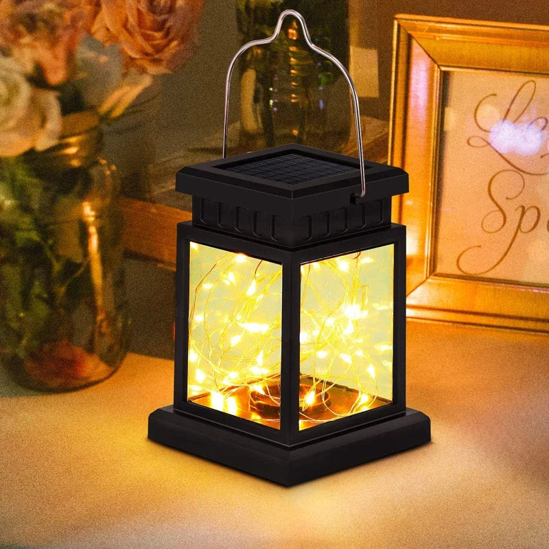Brightguard Solar LED Outdoor Floor Lanterns Black ABS Decor