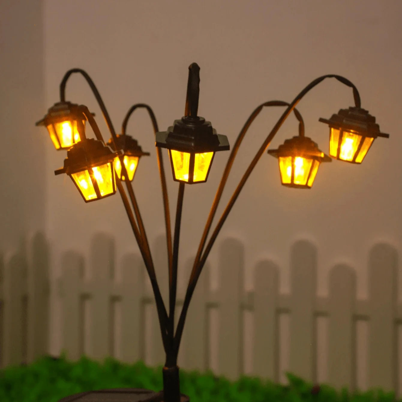 Solar Lantern Lawn Lamp 6 LED IP44 Outdoor Light