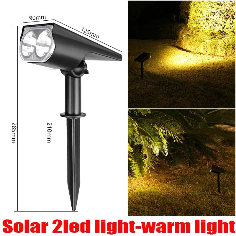 LED Solar Spotlight Adjustable IP65 Waterproof Landscape Light