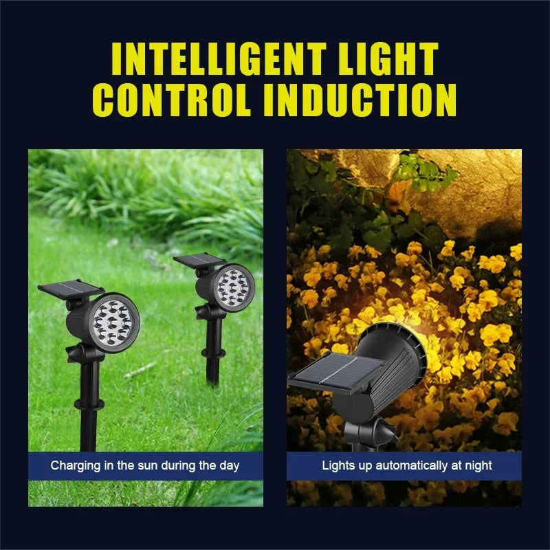 LED Solar Spotlight Adjustable IP65 Waterproof Landscape Light