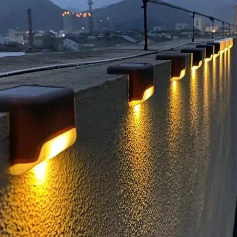 Solar LED Step Light Set for Outdoor Garden Deck