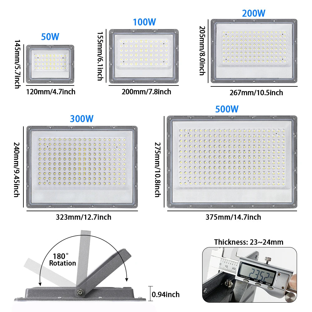 LED Floodlight 220V Outdoor IP66 Aluminum Security Light