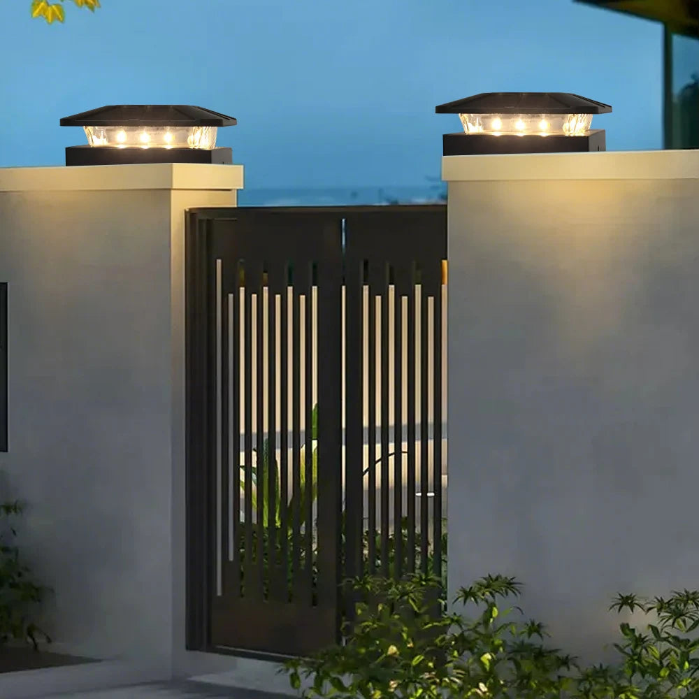 Brightguard Solar Post Cap Lights 4x4 Waterproof LED
