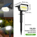 LED Solar Landscape Spotlight Set with 72 and 68 LEDs