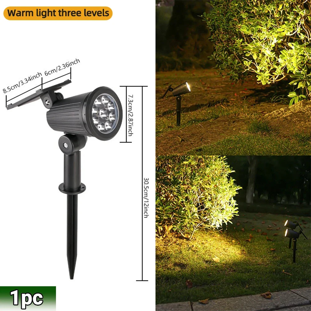 Brightguard 9 LED Solar Spot Lights IP65 Waterproof RGB