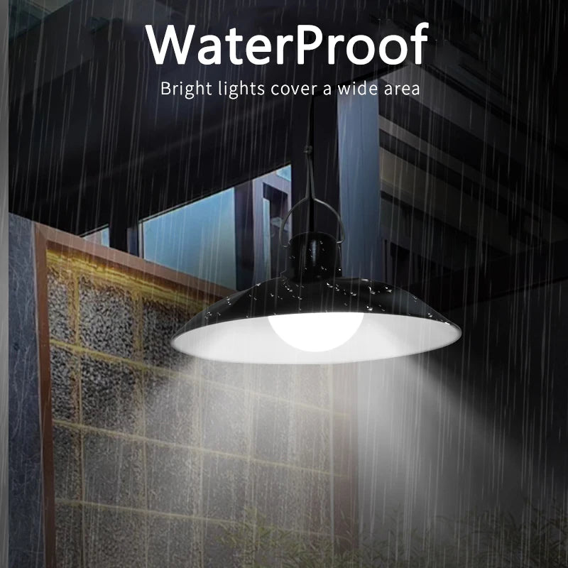Solar Pendant Light with Remote Control for Outdoor Use