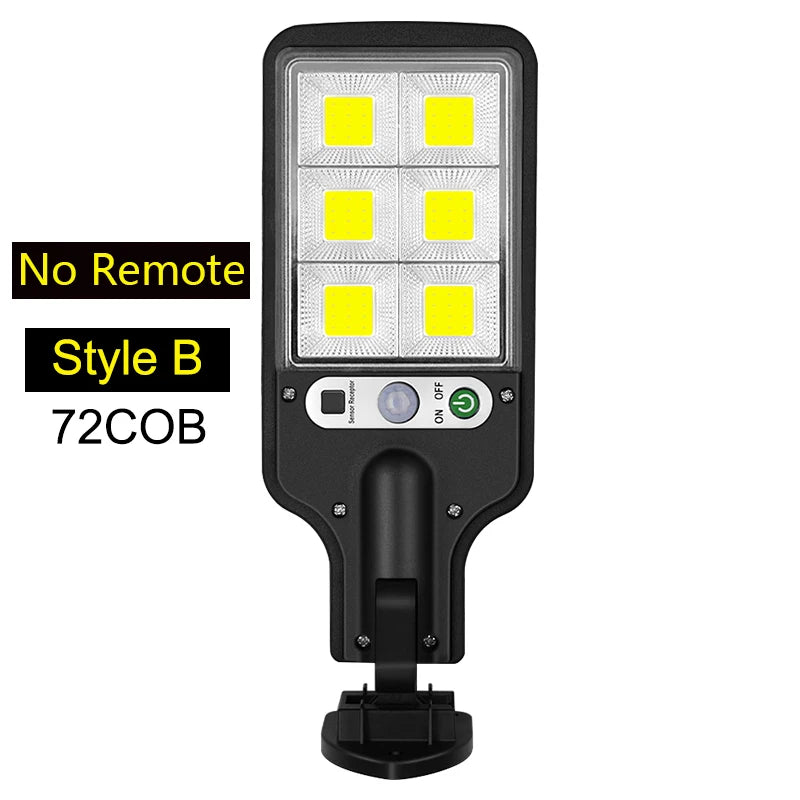 Solar Outdoor Wall Lamp with Motion Sensor and Remote Control