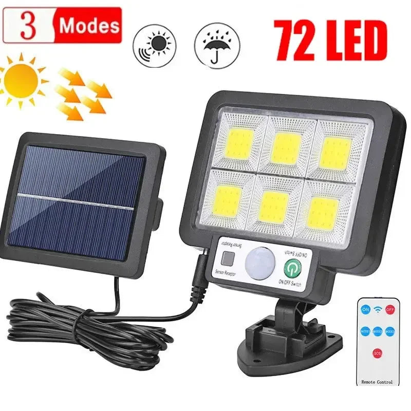 Brightguard Solar Motion-Sensor Wall Lamp with Remote Control