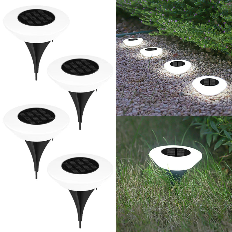 Solar Lawn Lamp Set, 14 LED Waterproof Landscape Light