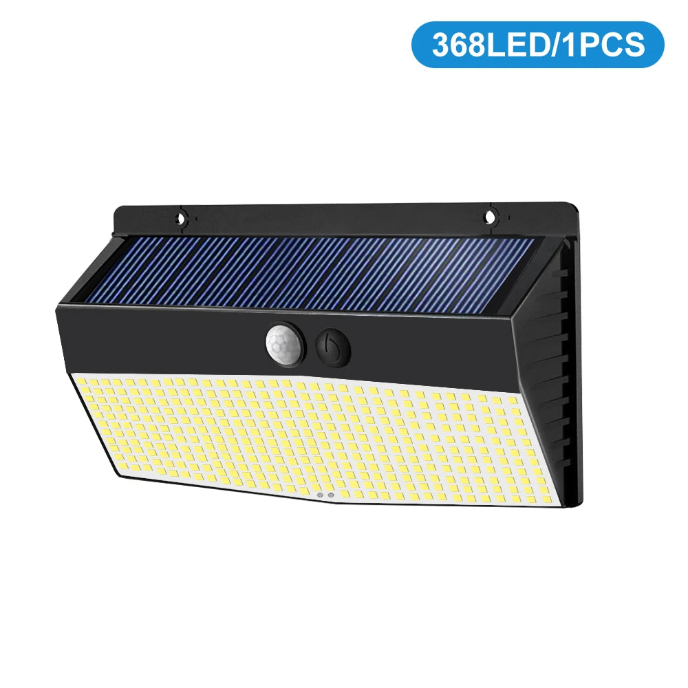 Solar Motion-Sensor Flood Light 528 LED Waterproof