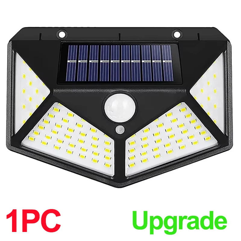 Brightguard Solar Motion-Sensor Wall Light 100 LED Waterproof