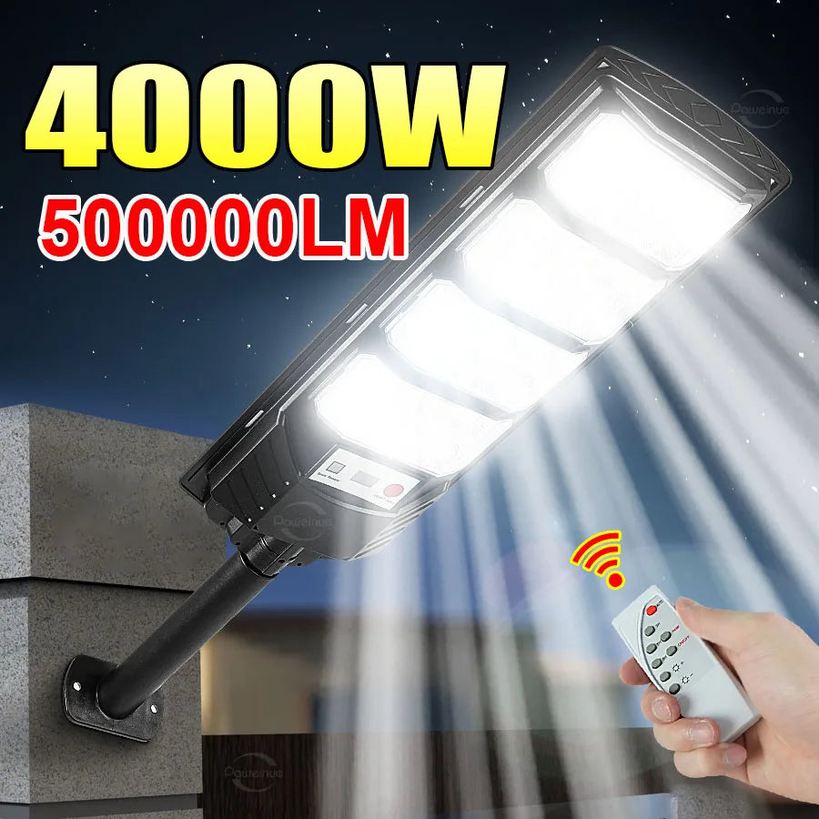 Solar Motion-Sensor LED Light 500000LM 12V ABS Outdoor
