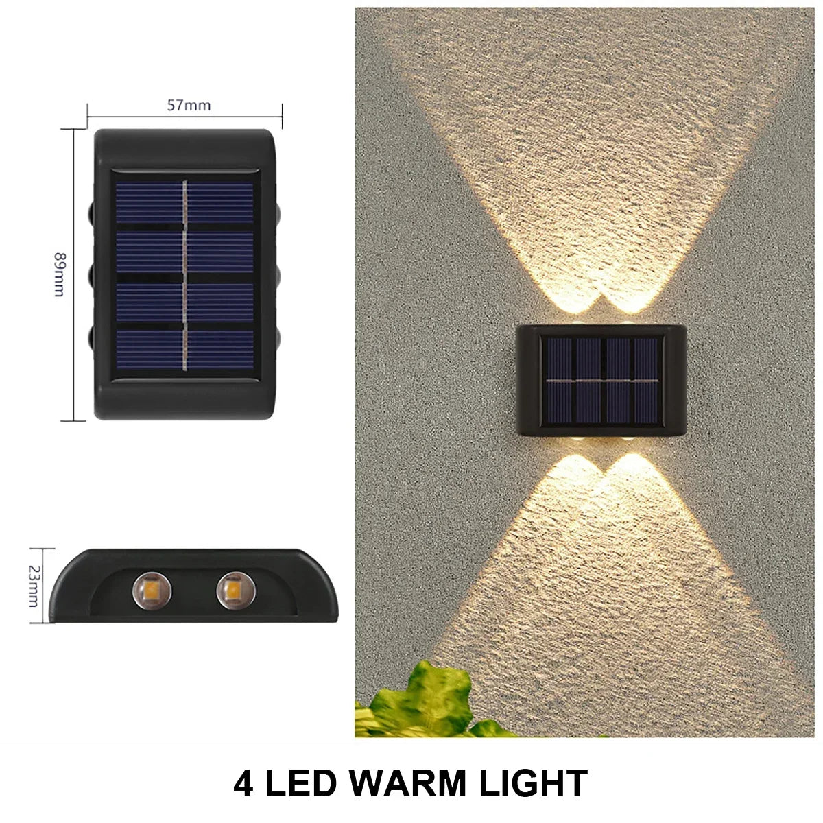 Brightguard Solar Wall Lamp Outdoor Waterproof LED Light