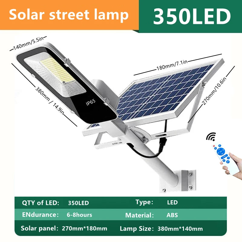 Brightguard 300W Outdoor Solar Street Light with 6000mAh Battery