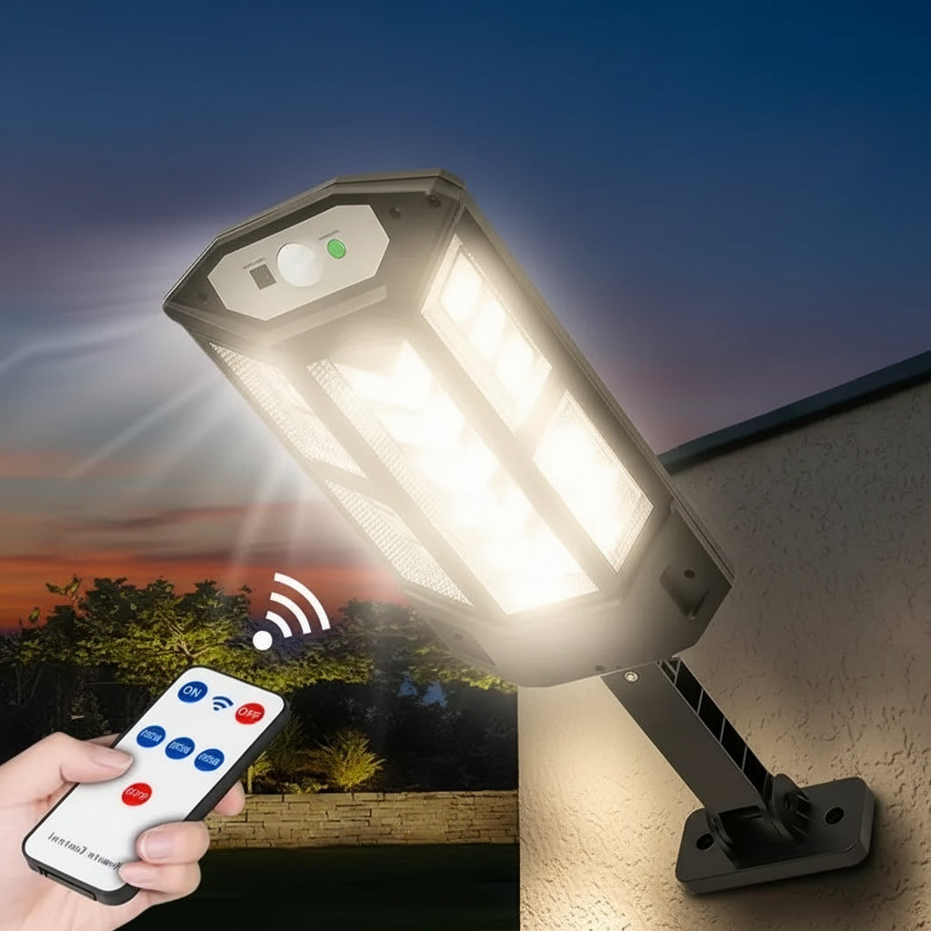 Solar Motion-Sensor Wall Lamp 15000LM IP65 Waterproof