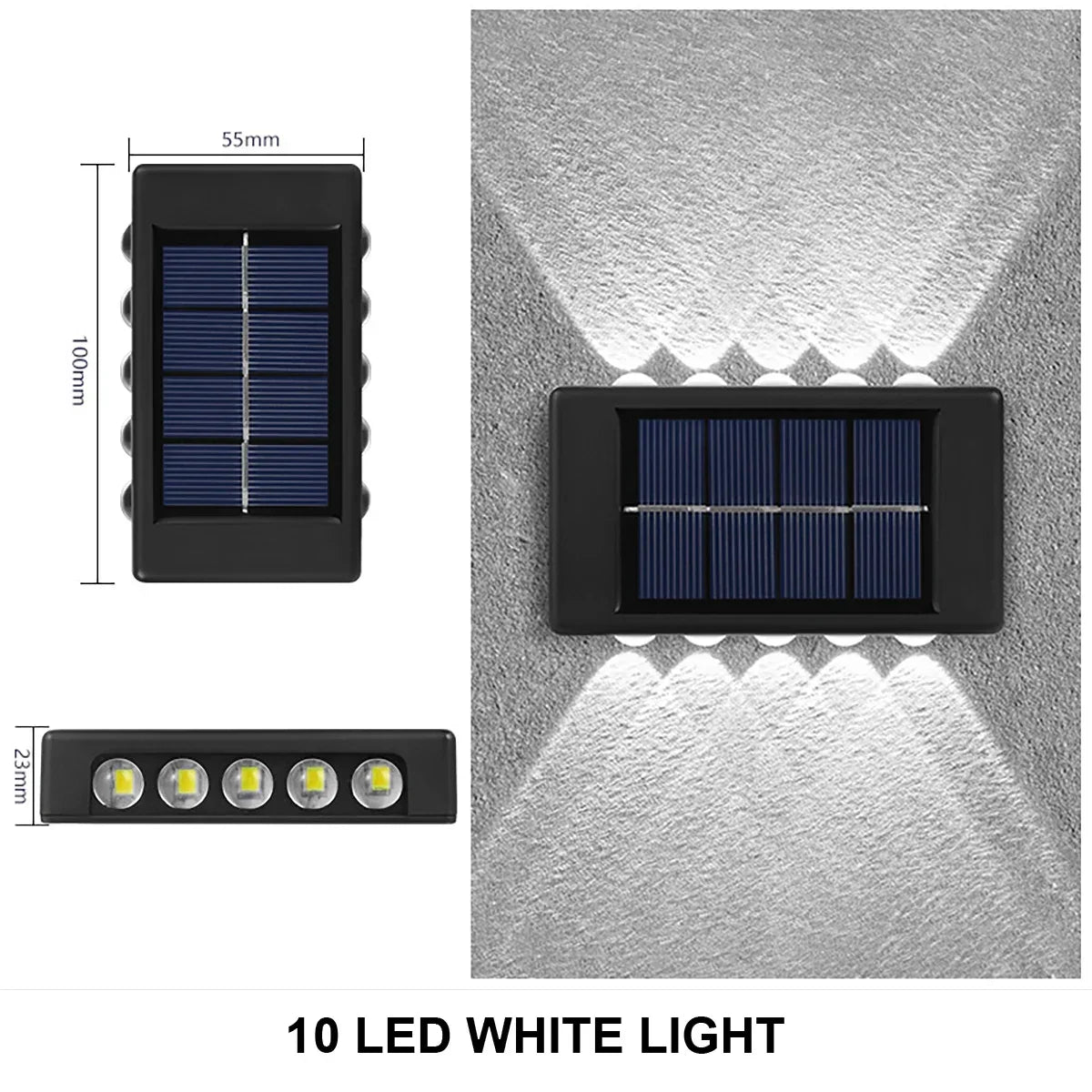 Brightguard Solar Wall Lamp Outdoor Waterproof LED Light