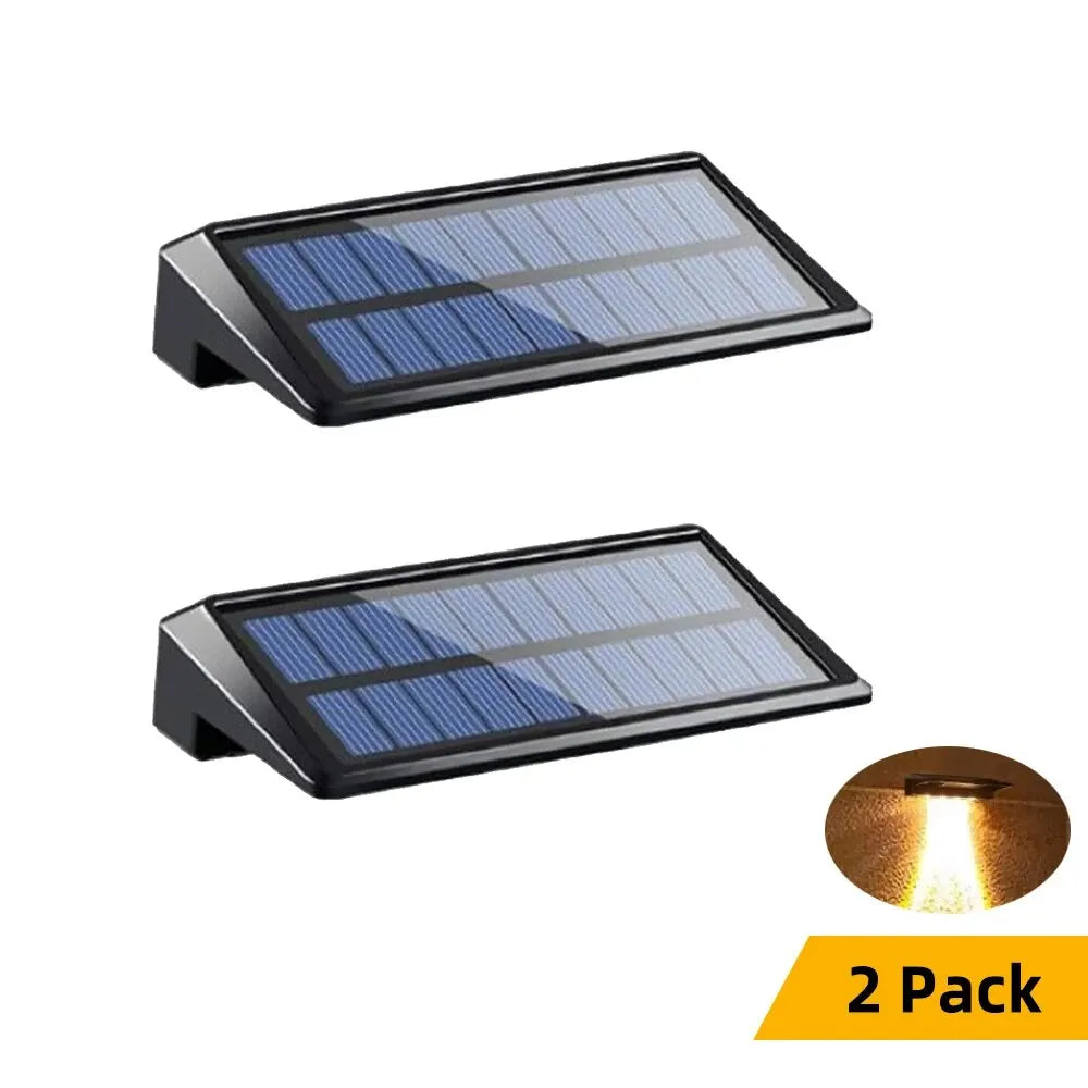 Brightguard Solar Wall Light Set 2 Pack 4 LED Waterproof