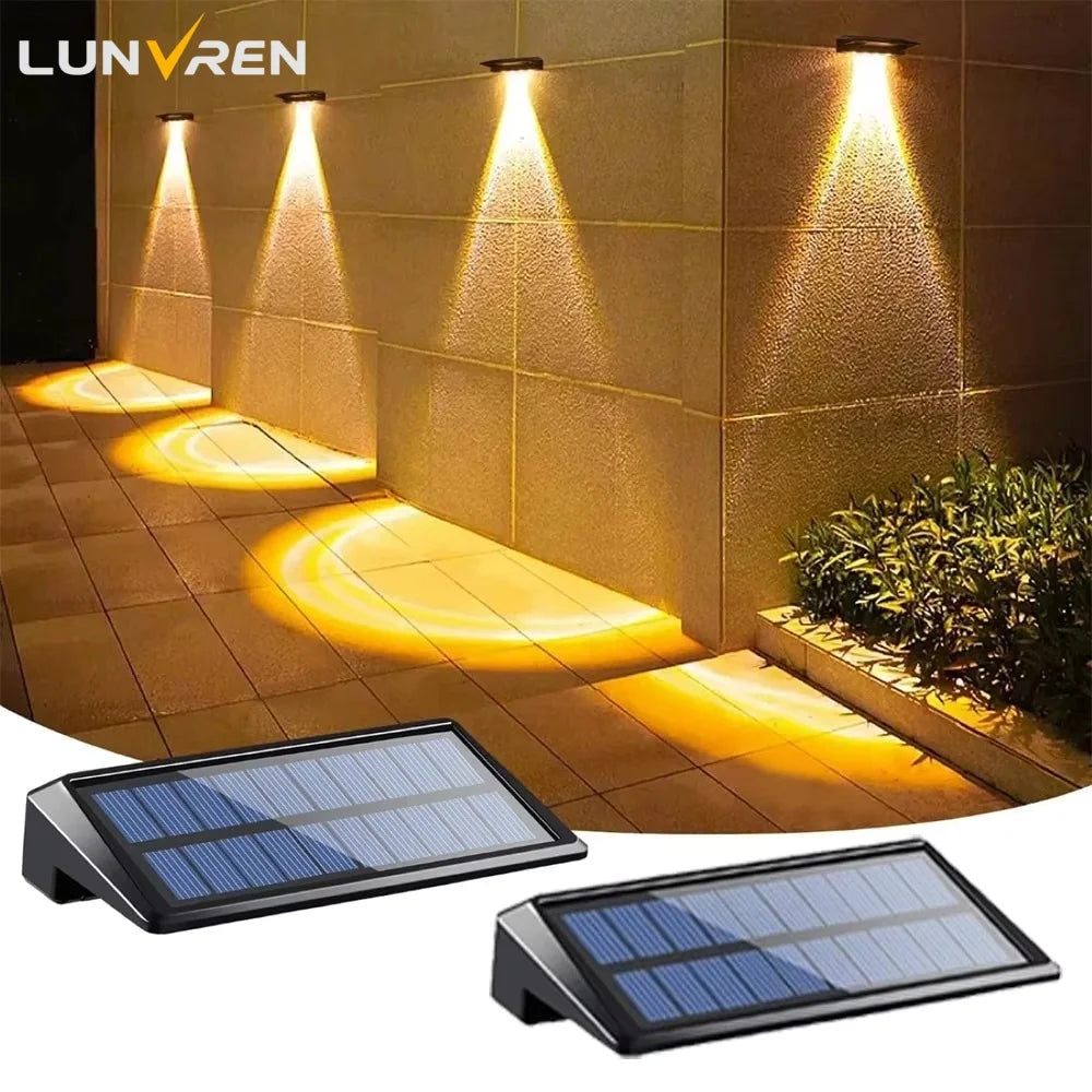 Brightguard Solar Wall Light Set 2 Pack 4 LED Waterproof