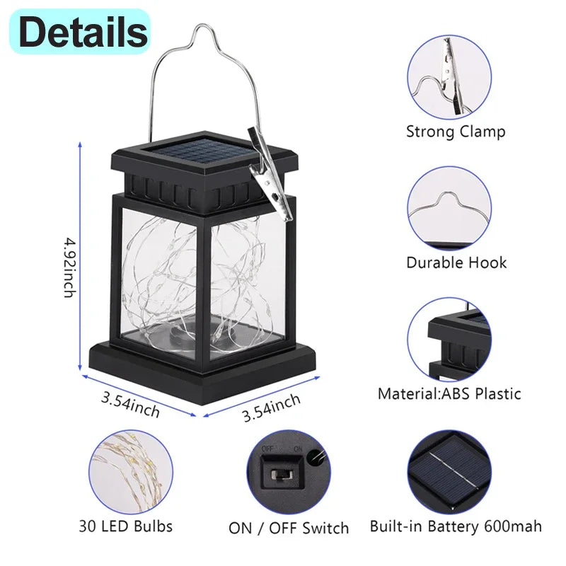 Brightguard Solar LED Outdoor Floor Lanterns Black ABS Decor