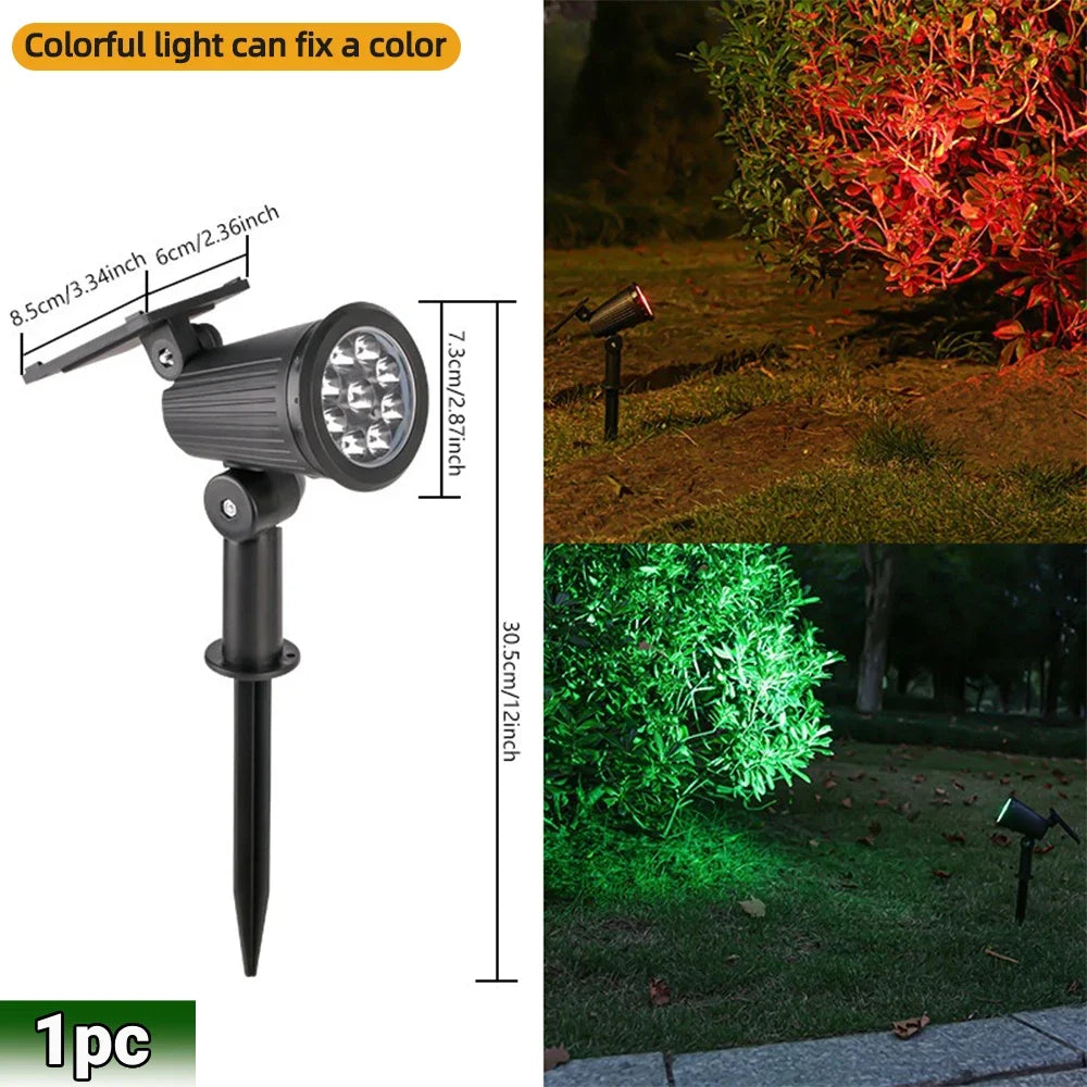 Brightguard 9 LED Solar Spot Lights IP65 Waterproof RGB