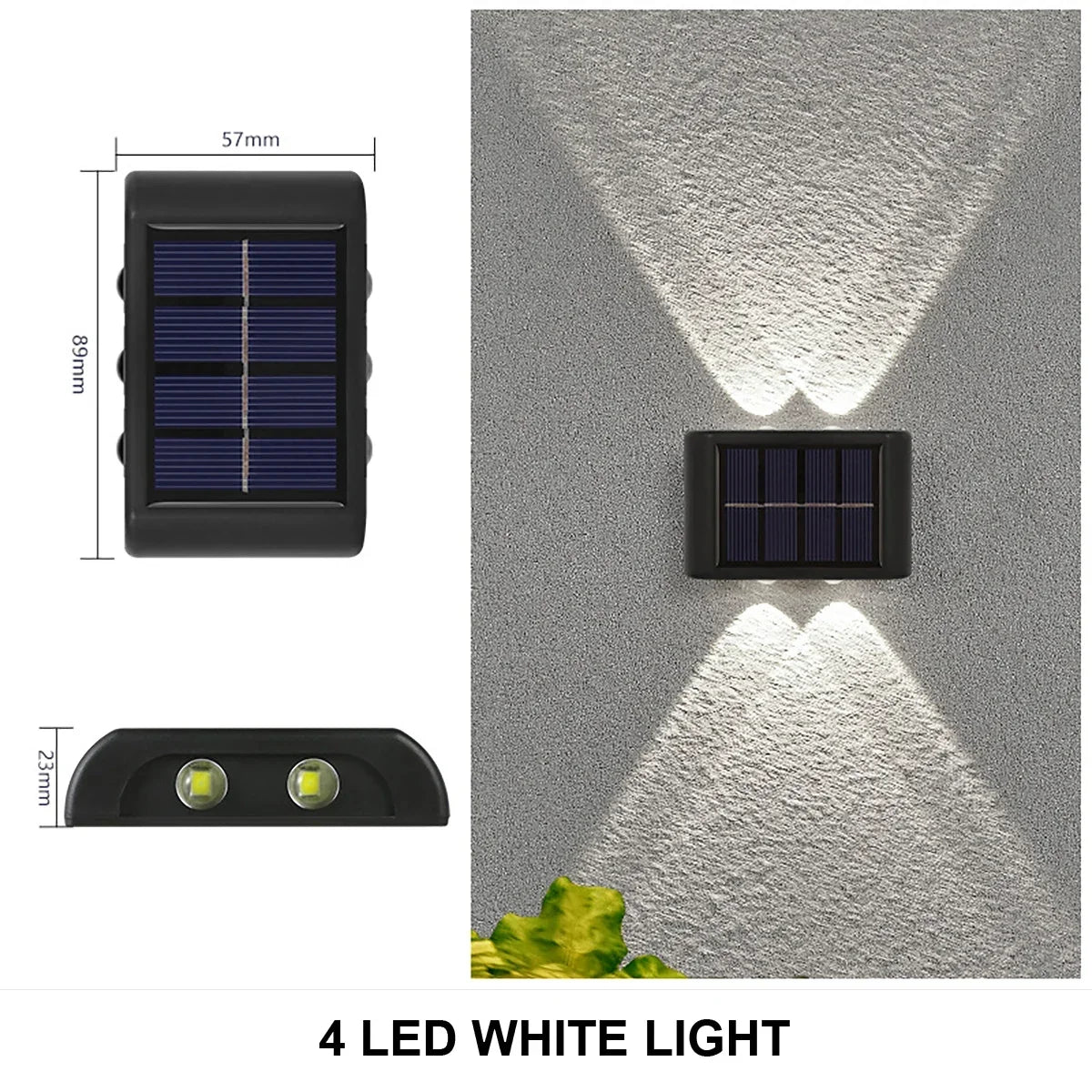 Brightguard Solar Wall Lamp Outdoor Waterproof LED Light