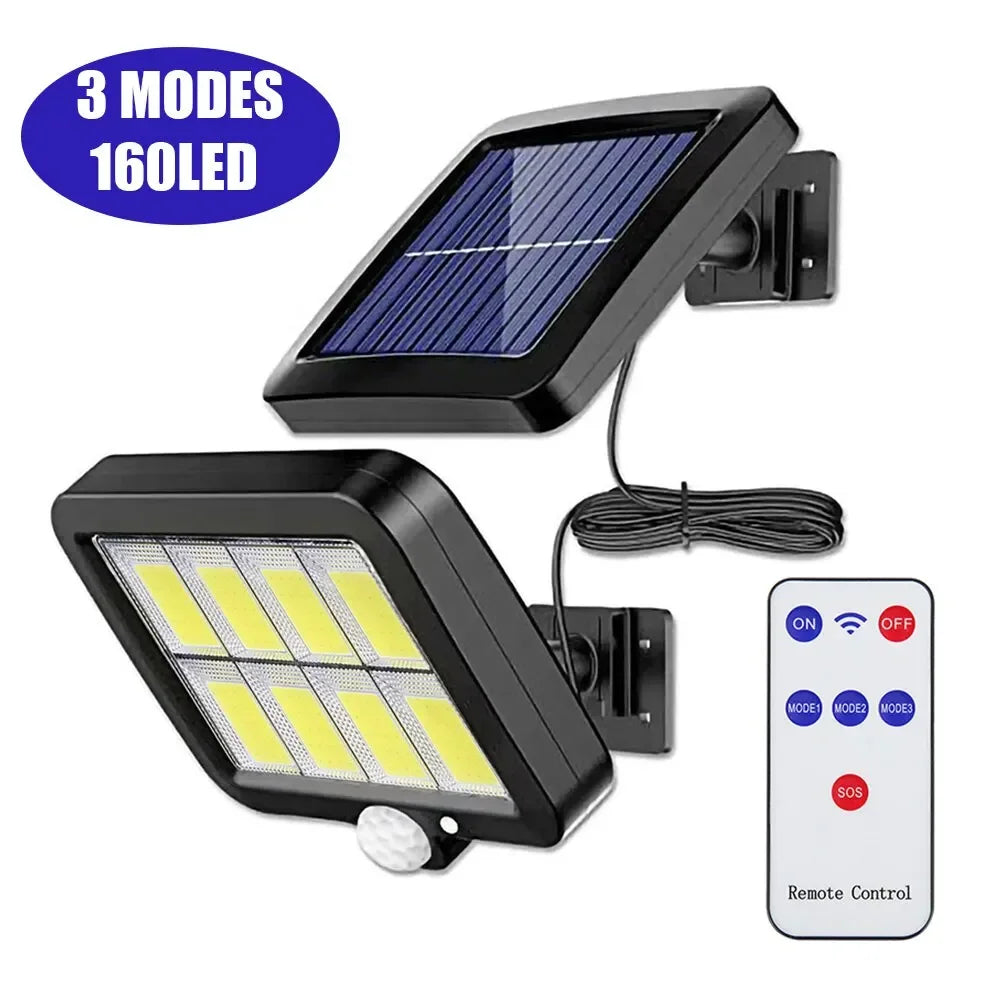 Solar Motion-Sensor Light with 3 Heads and IP44 Rating