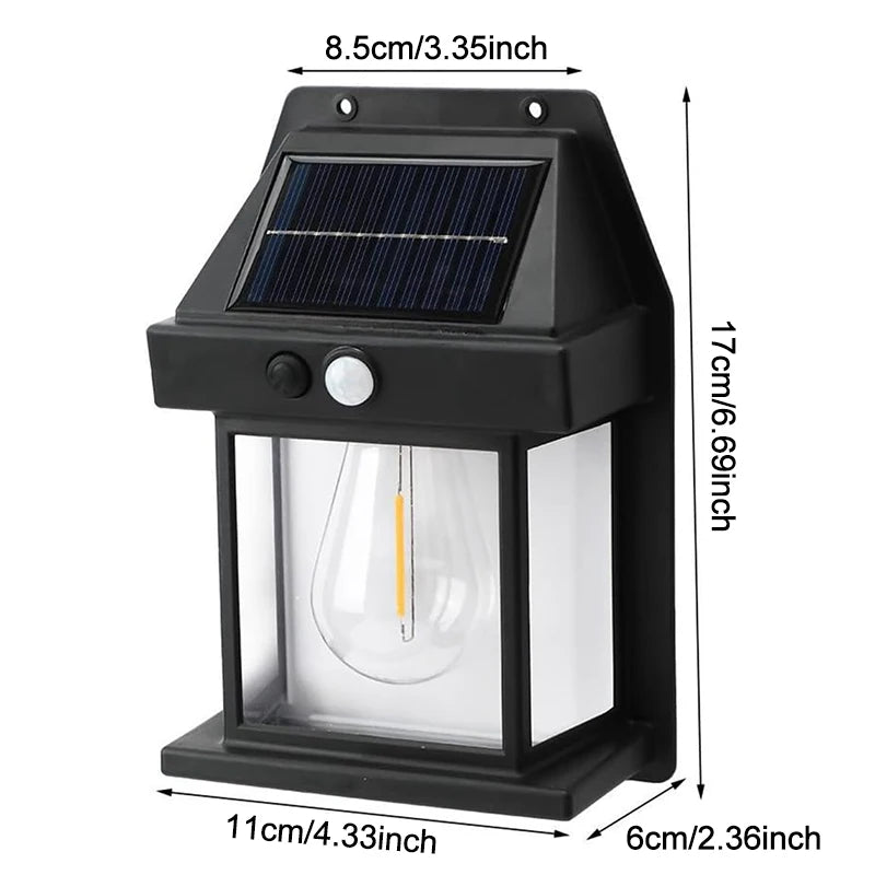 Solar Motion-Sensor Wall Light 2 Pack LED IP65