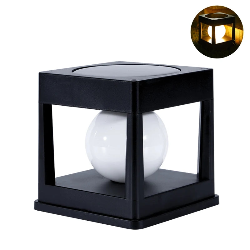 Solar Post Light Waterproof LED Pillar Lamp for Outdoor Use