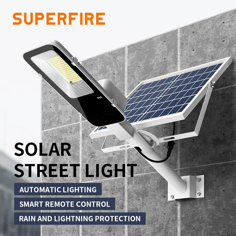 Brightguard 300W Outdoor Solar Street Light with 6000mAh Battery