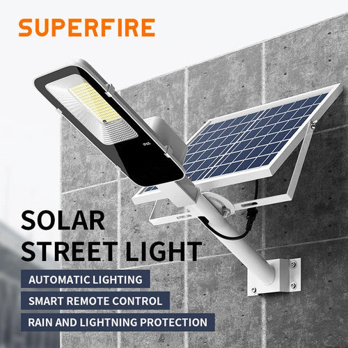 Brightguard 300W Outdoor Solar Street Light with 6000mAh Battery