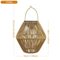Brightguard Solar Lantern Outdoor Waterproof Woven Rattan Light