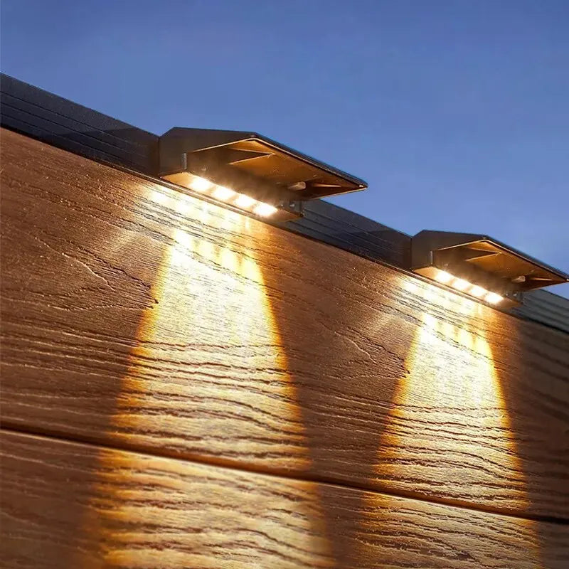 Brightguard Solar Wall Light Set 2 Pack 4 LED Waterproof