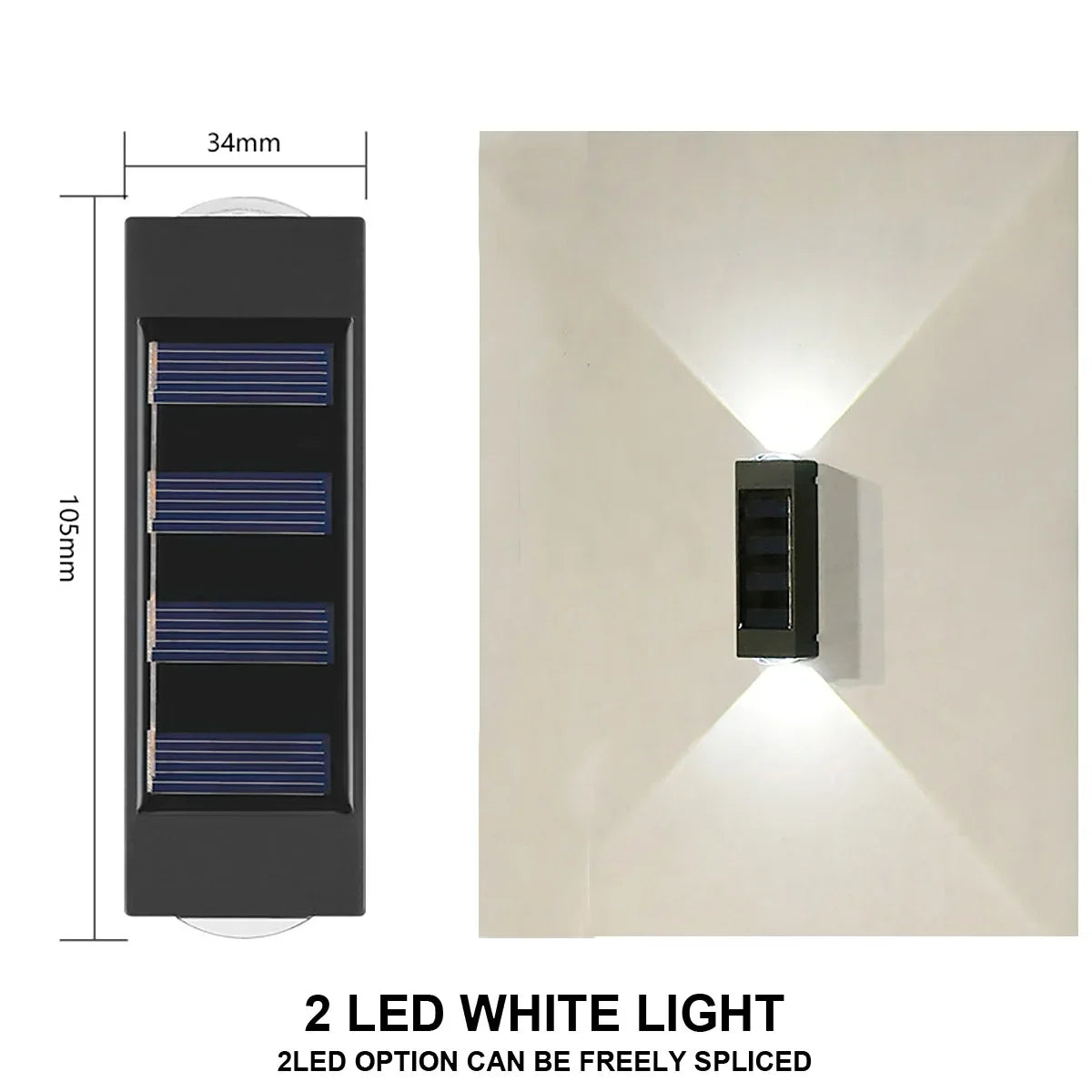 Brightguard Solar Wall Lamp Outdoor Waterproof LED Light