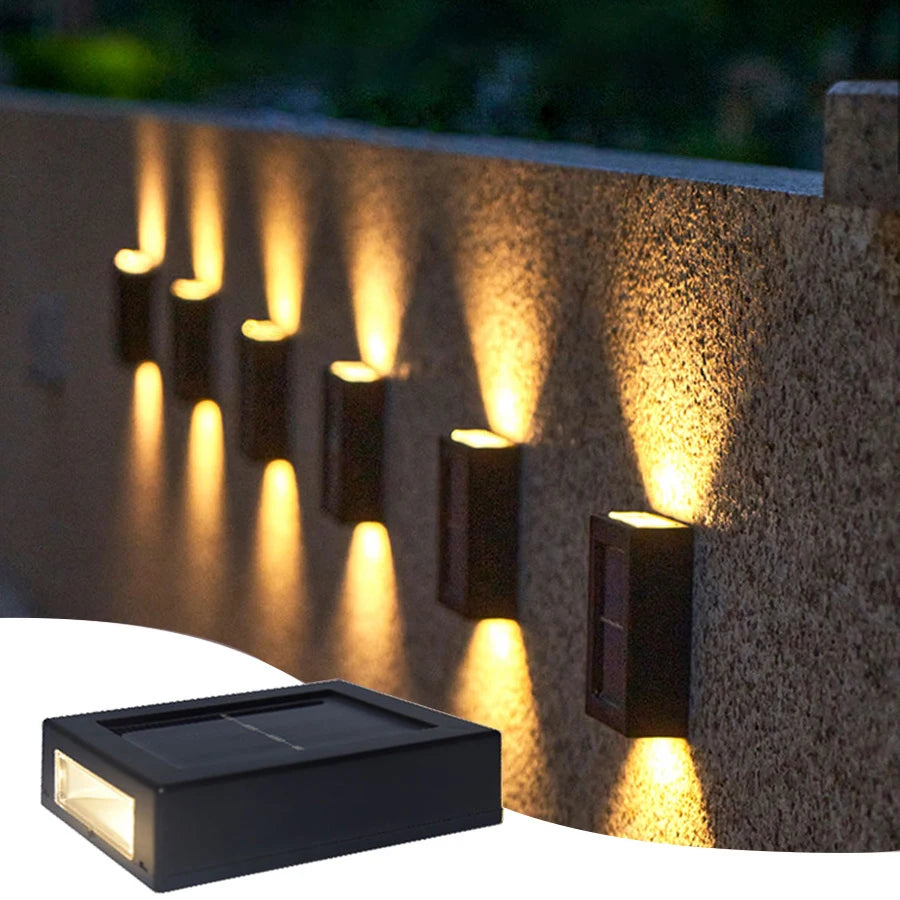 Brightguard Solar Up and Down Wall Washer Light Black