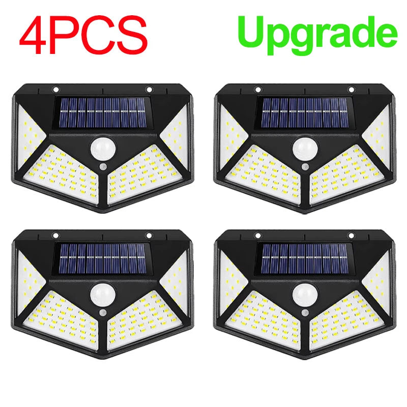 Brightguard Solar Motion-Sensor Wall Light 100 LED Waterproof