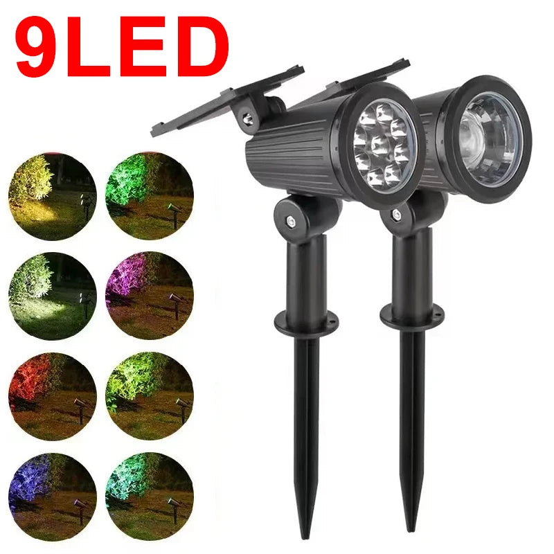 LED Solar Spotlight Adjustable IP65 Waterproof Landscape Light