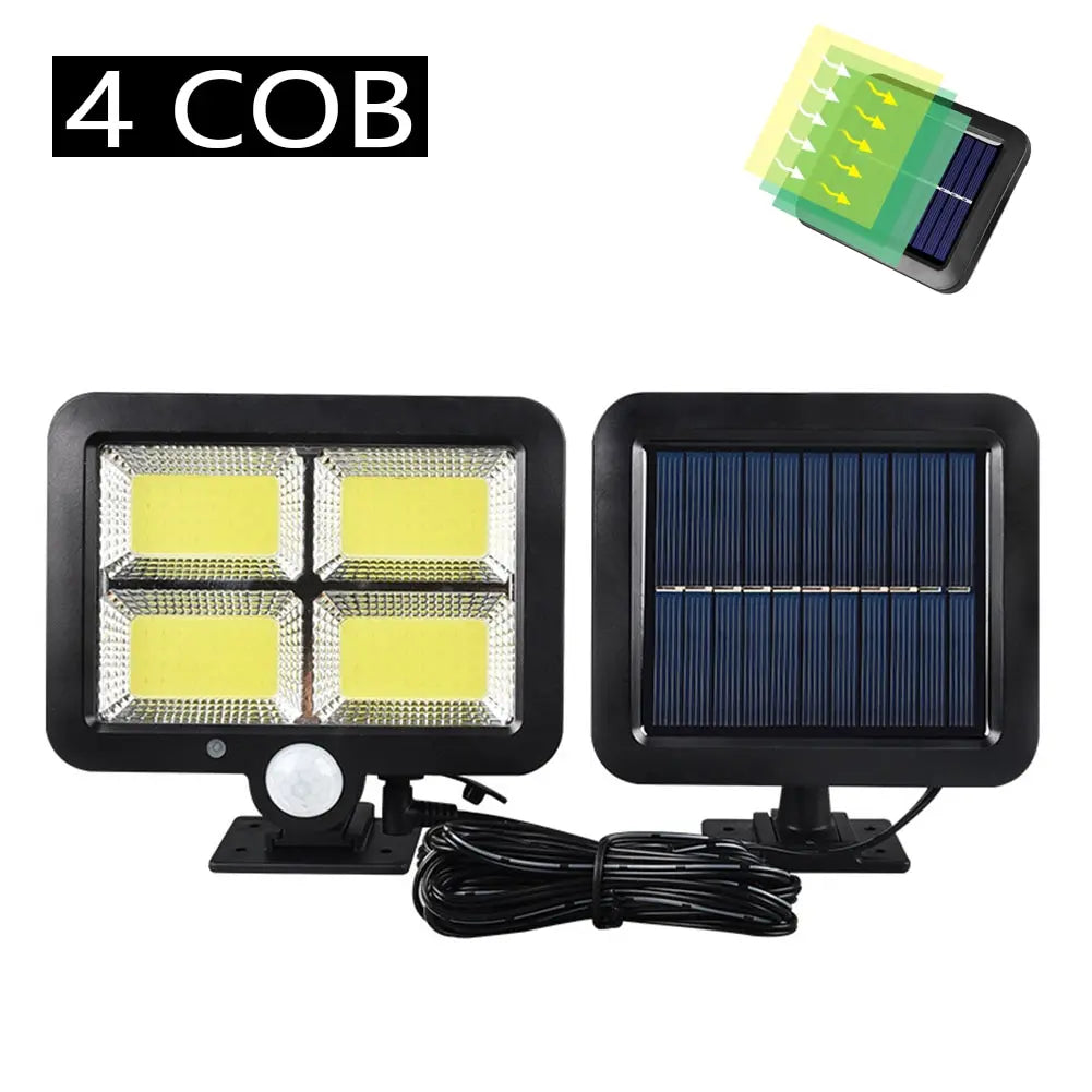 Brightguard Solar Motion Sensor Wall Light 100/120/128 LED Waterproof