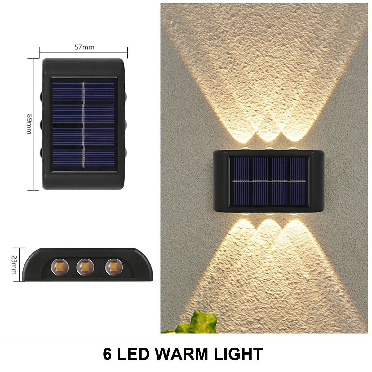 Brightguard Solar Wall Lamp Outdoor Waterproof LED Light