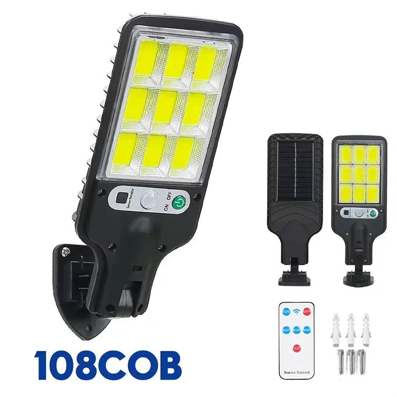Solar Motion-Sensor Wall Lamp 15000LM IP65 Waterproof