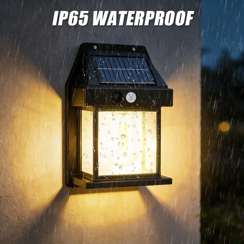 Solar Motion-Sensor Wall Light 2 Pack LED IP65