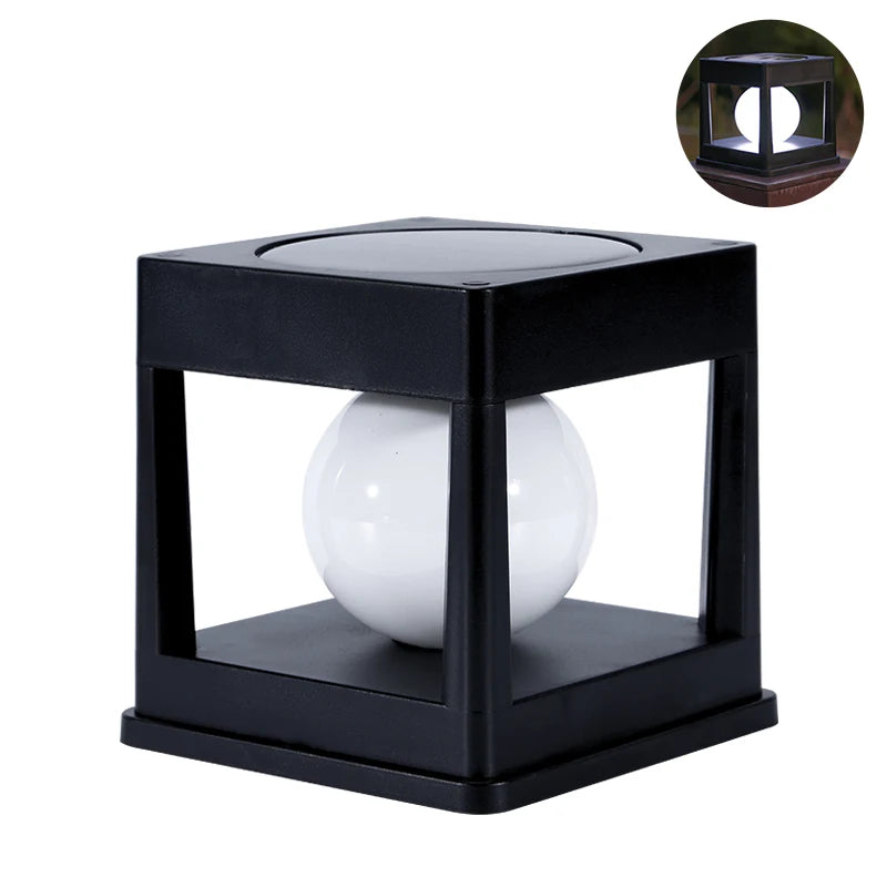 Solar Post Light Waterproof LED Pillar Lamp for Outdoor Use