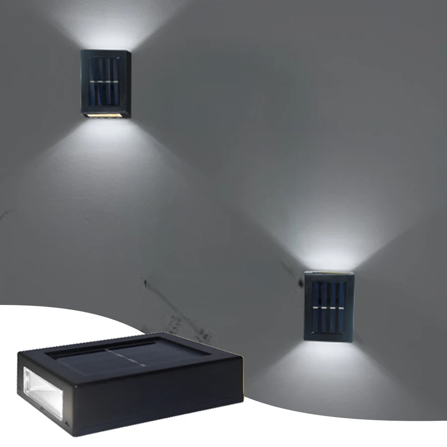 Brightguard Solar Up and Down Wall Washer Light Black