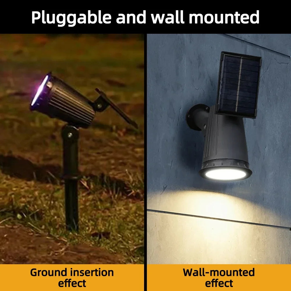 Brightguard 9 LED Solar Spot Lights IP65 Waterproof RGB