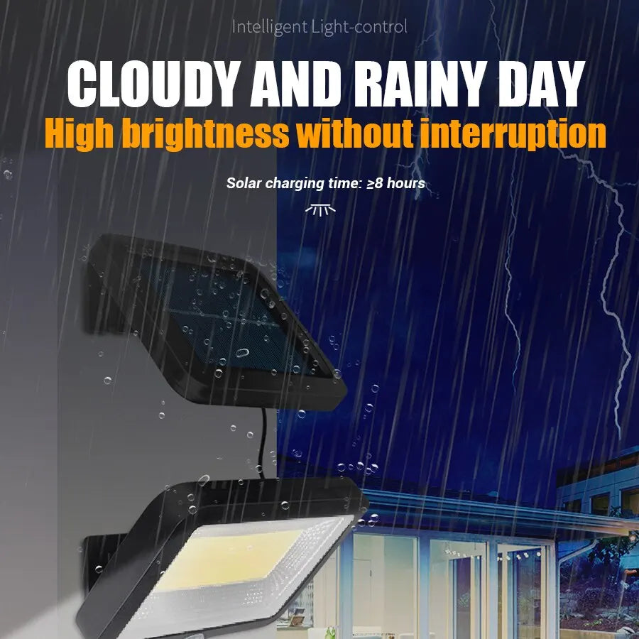 Brightguard Solar Motion Sensor Wall Light 100/120/128 LED Waterproof