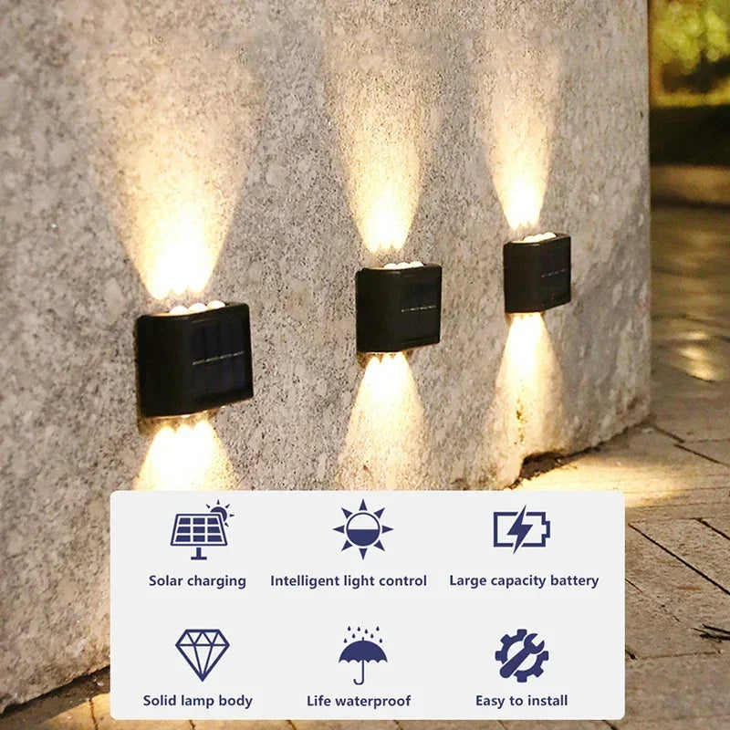Brightguard Solar Wall Lamp Outdoor Waterproof LED Light
