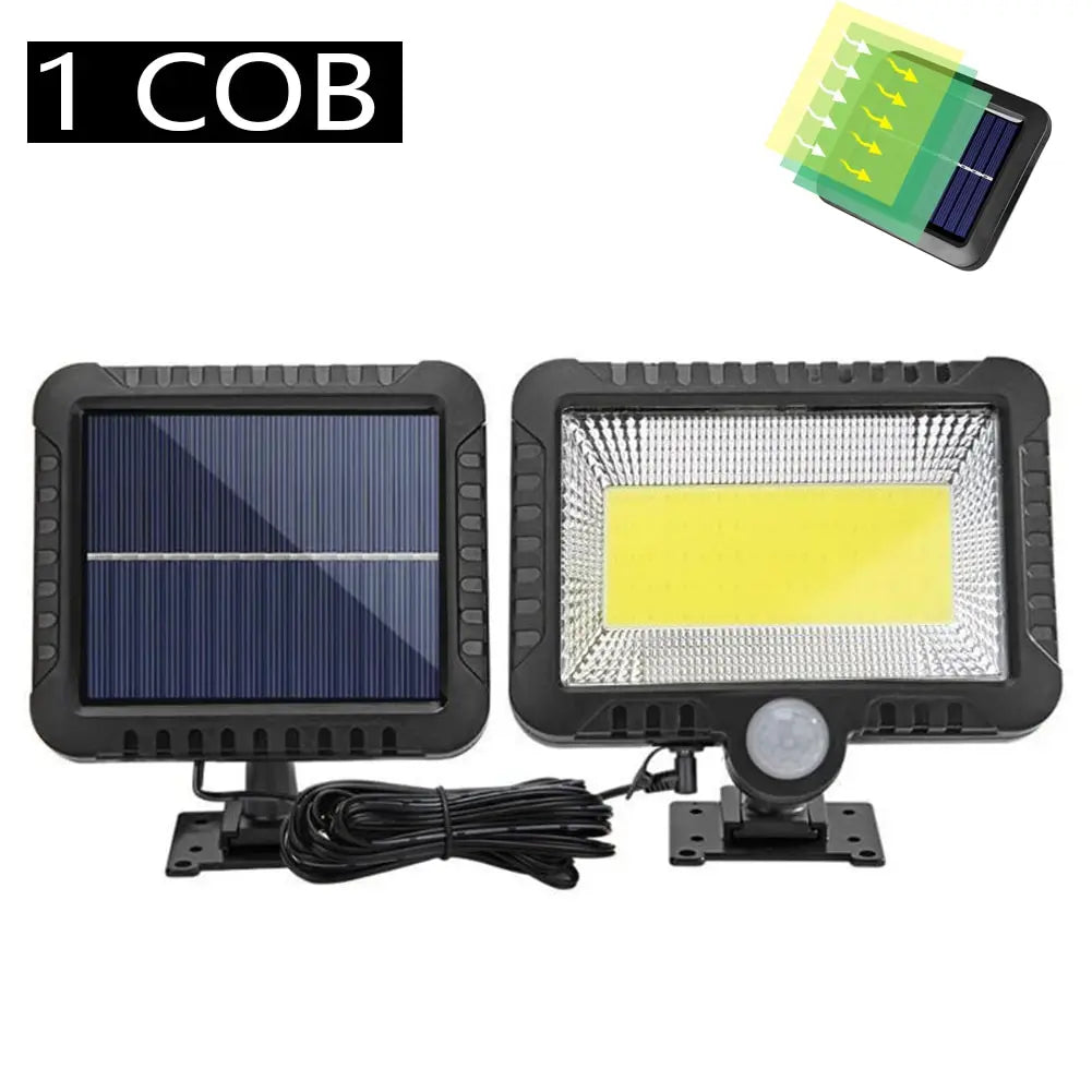 Brightguard Solar Motion Sensor Wall Light 100/120/128 LED Waterproof