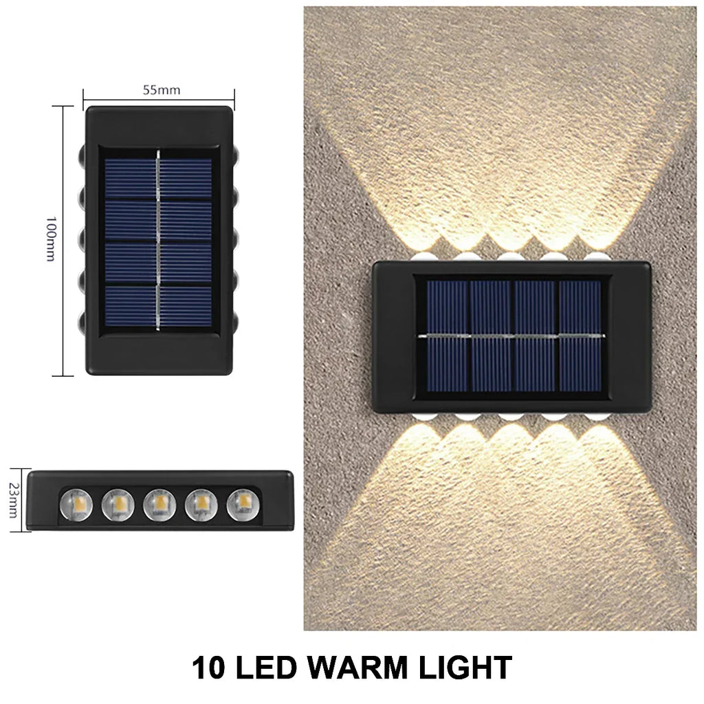 Brightguard Solar Wall Lamp Outdoor Waterproof LED Light