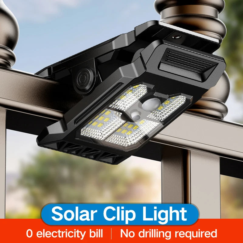 Solar Motion-Sensor Wall Light with 270° Wide Angle